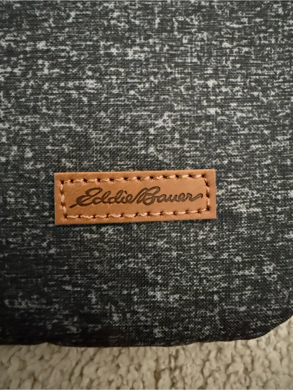 Eddie Bauer Slate Gray Crossbody Bag - Compact Everyday Shoulder Bag - NWOT